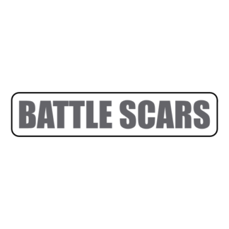 Battle Scars Sticker (Grey)